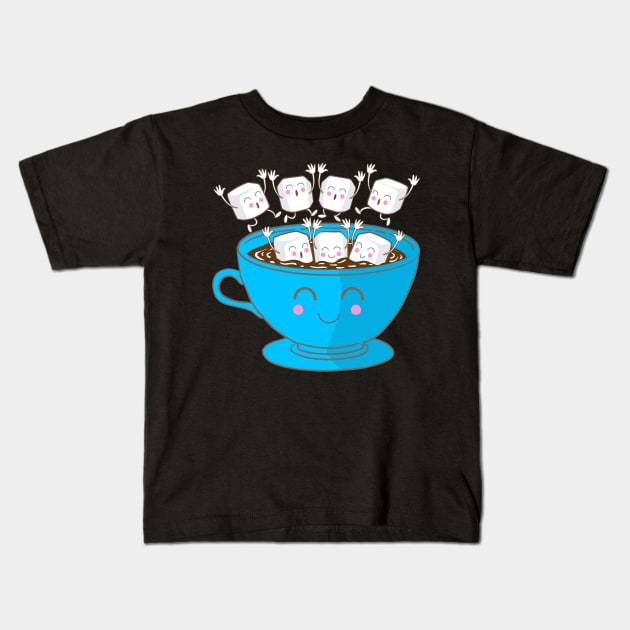 Marshmallow fun! Kids T-Shirt by Plushism